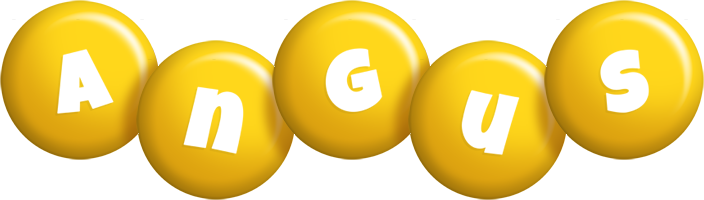 Angus candy-yellow logo