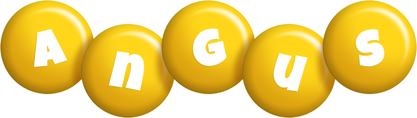 Angus candy-yellow logo