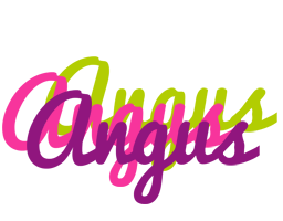 Angus flowers logo