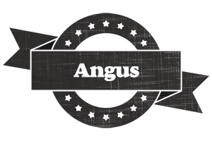 Angus grunge logo