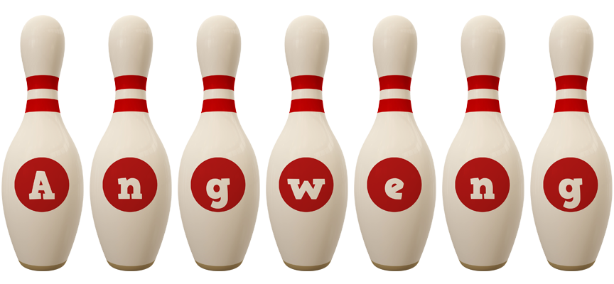 Angweng bowling-pin logo