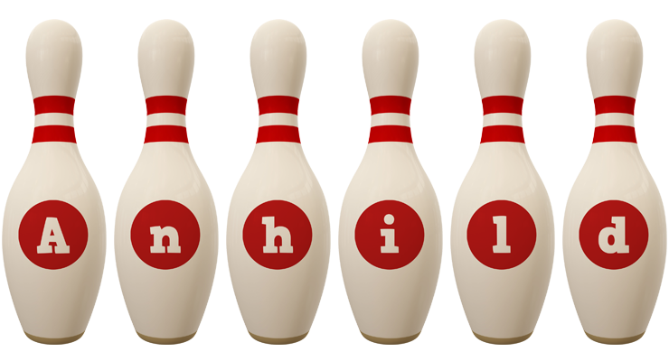 Anhild bowling-pin logo