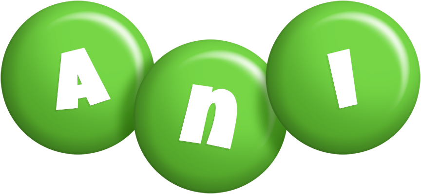 Ani candy-green logo