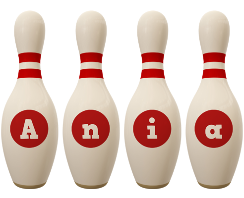 Ania bowling-pin logo
