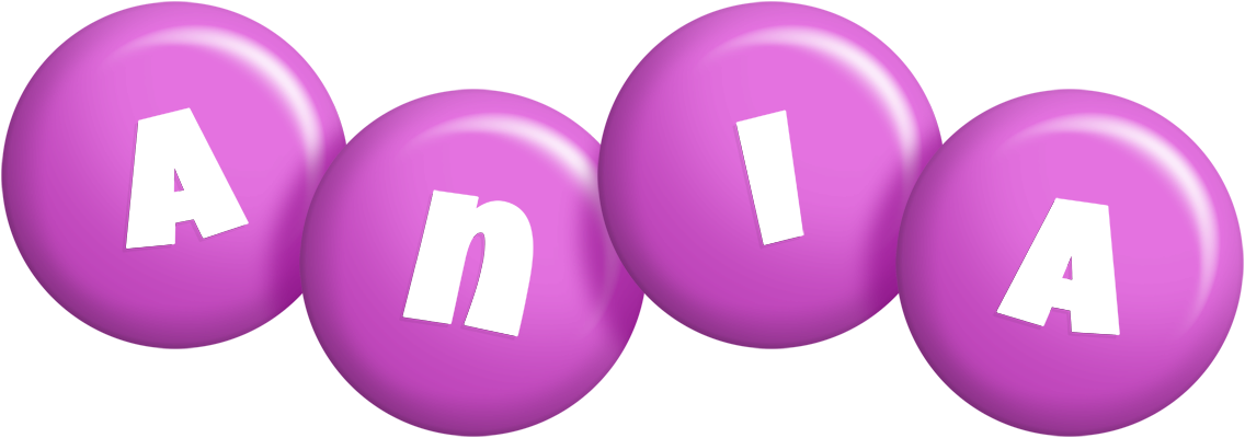 Ania candy-purple logo