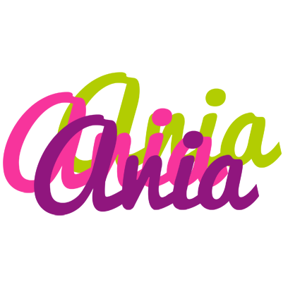 Ania flowers logo