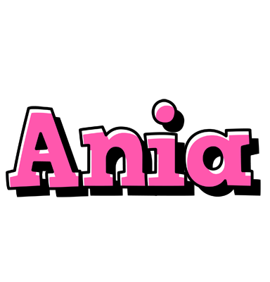 Ania girlish logo