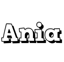 Ania snowing logo