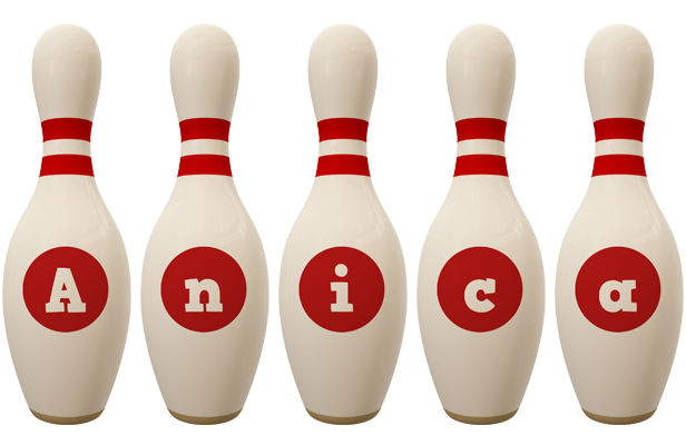 Anica bowling-pin logo