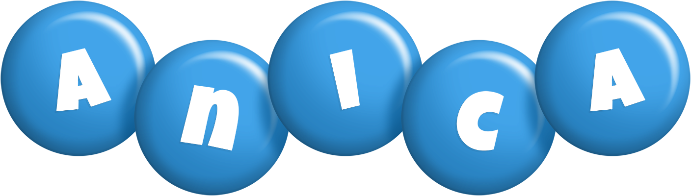 Anica candy-blue logo