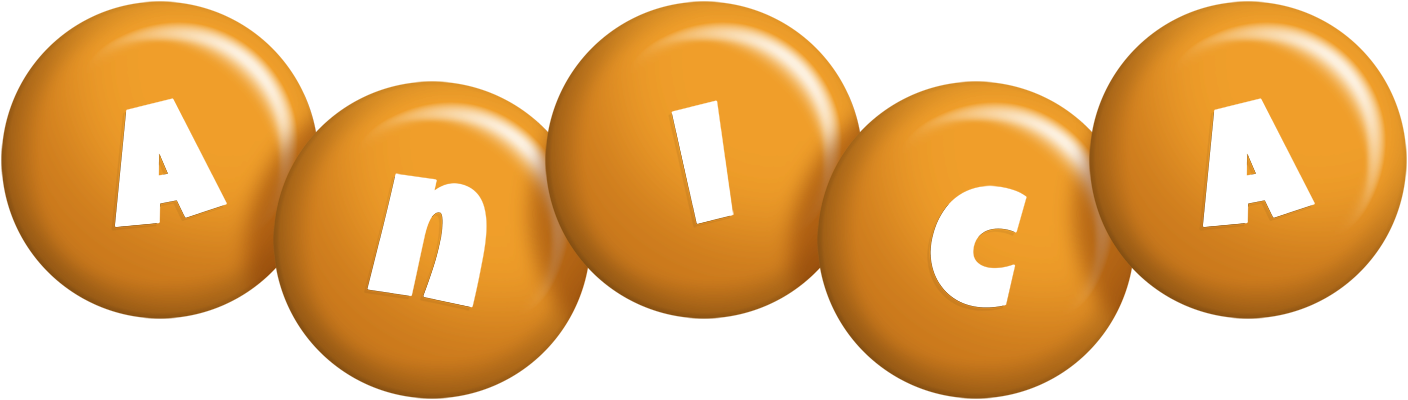 Anica candy-orange logo