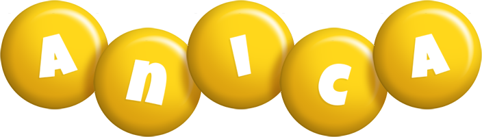 Anica candy-yellow logo