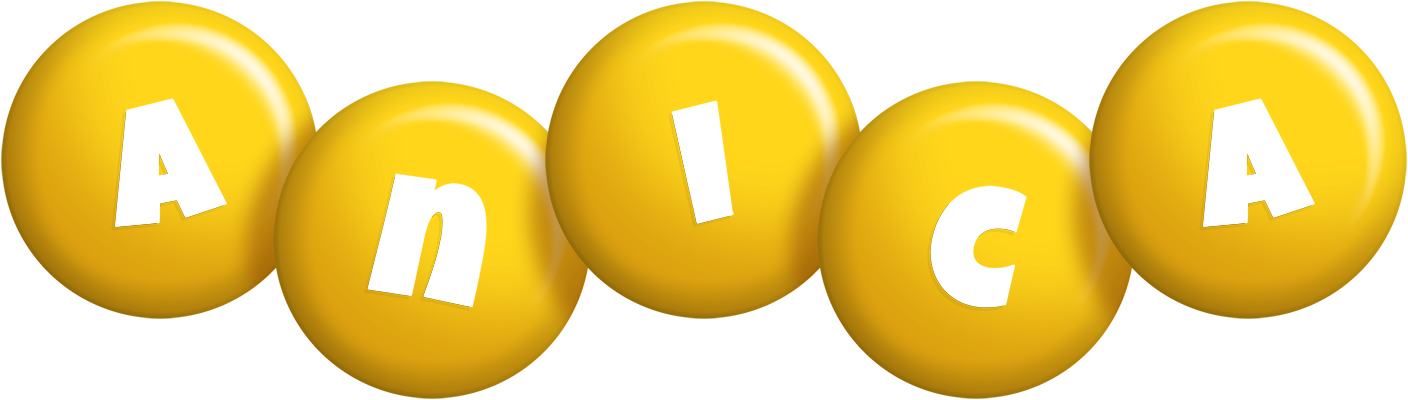 Anica candy-yellow logo