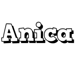 Anica snowing logo