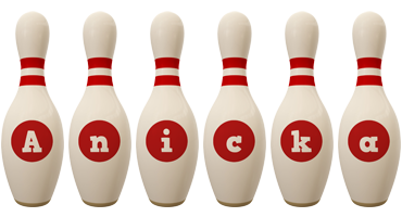 Anicka bowling-pin logo