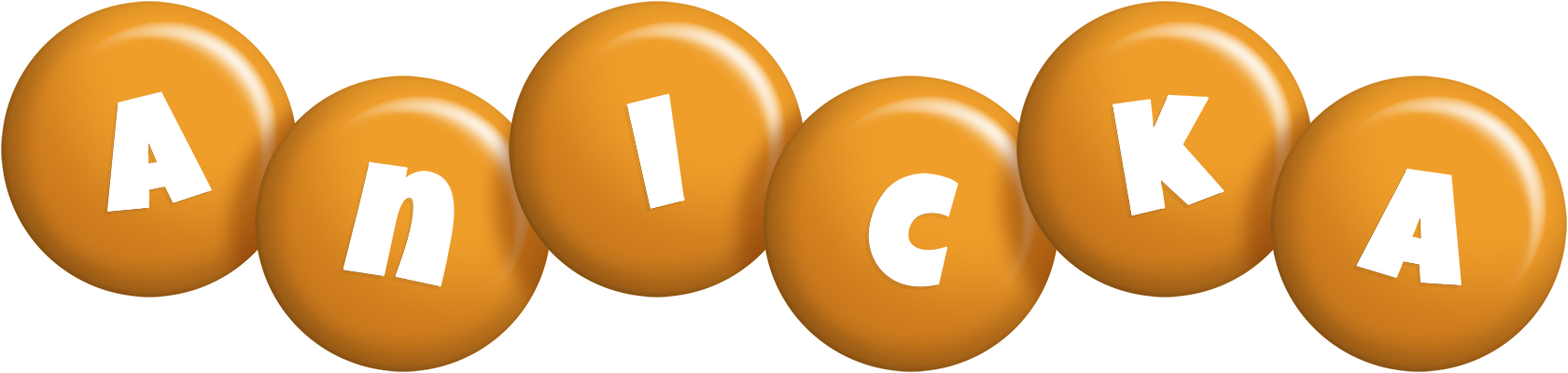 Anicka candy-orange logo