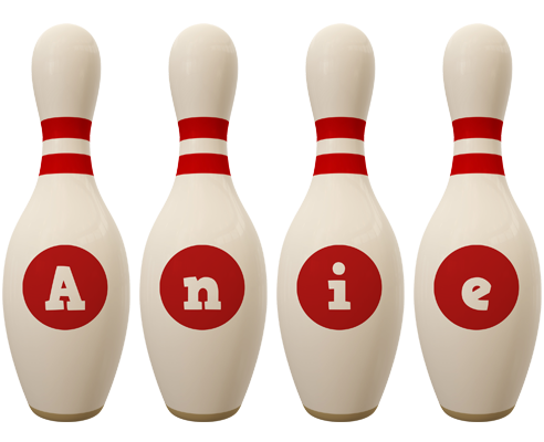 Anie bowling-pin logo