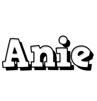 Anie snowing logo