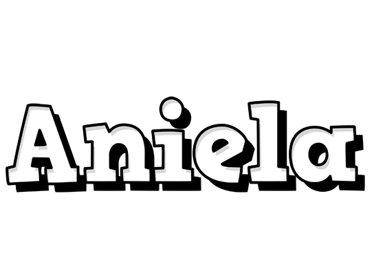 Aniela snowing logo
