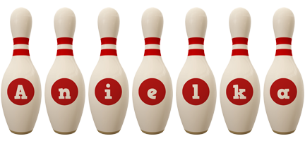 Anielka bowling-pin logo