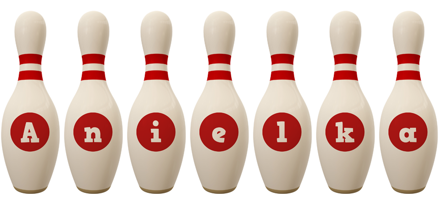 Anielka bowling-pin logo