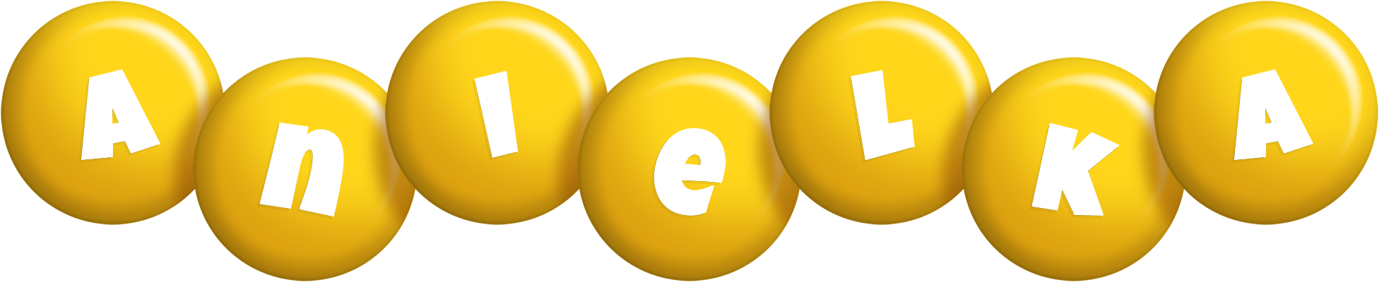 Anielka candy-yellow logo