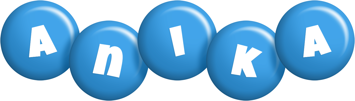 Anika candy-blue logo
