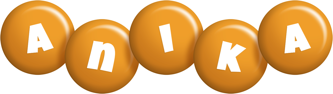 Anika candy-orange logo