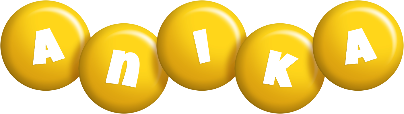 Anika candy-yellow logo