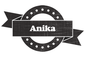 Anika grunge logo