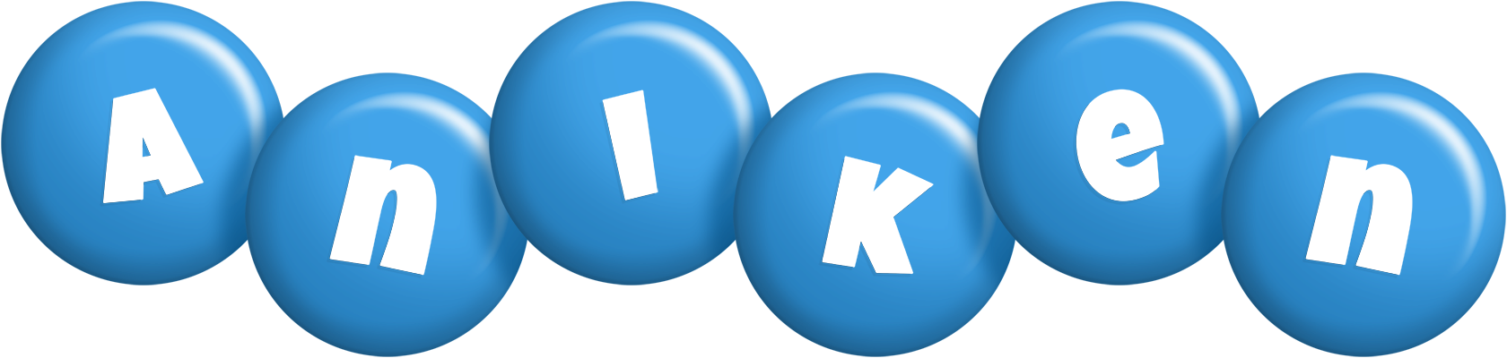 Aniken candy-blue logo