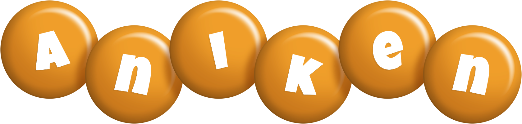 Aniken candy-orange logo