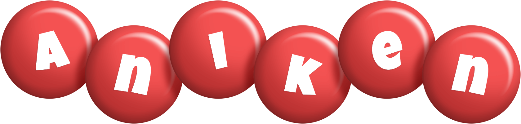 Aniken candy-red logo