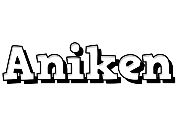 Aniken snowing logo