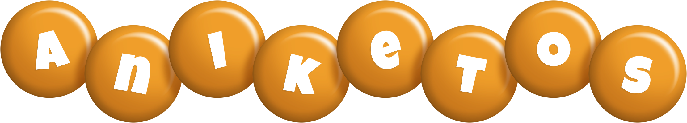 Aniketos candy-orange logo
