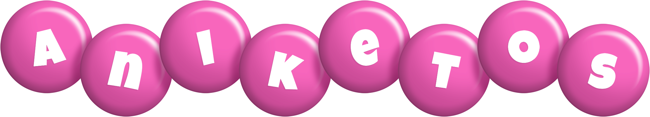Aniketos candy-pink logo