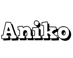 Aniko snowing logo