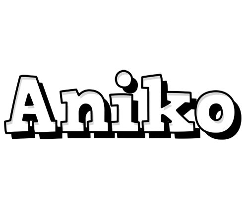 Aniko snowing logo