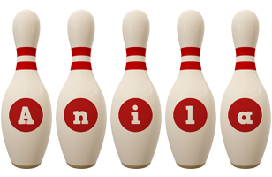 Anila bowling-pin logo