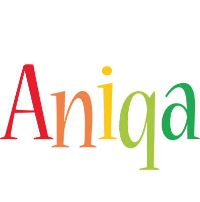 Aniqa birthday logo