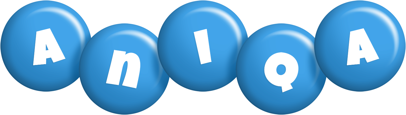 Aniqa candy-blue logo