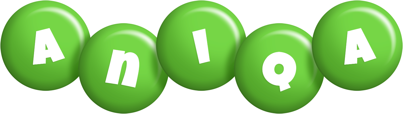 Aniqa candy-green logo