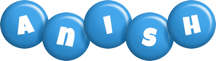 Anish candy-blue logo