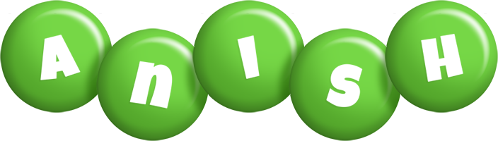 Anish candy-green logo