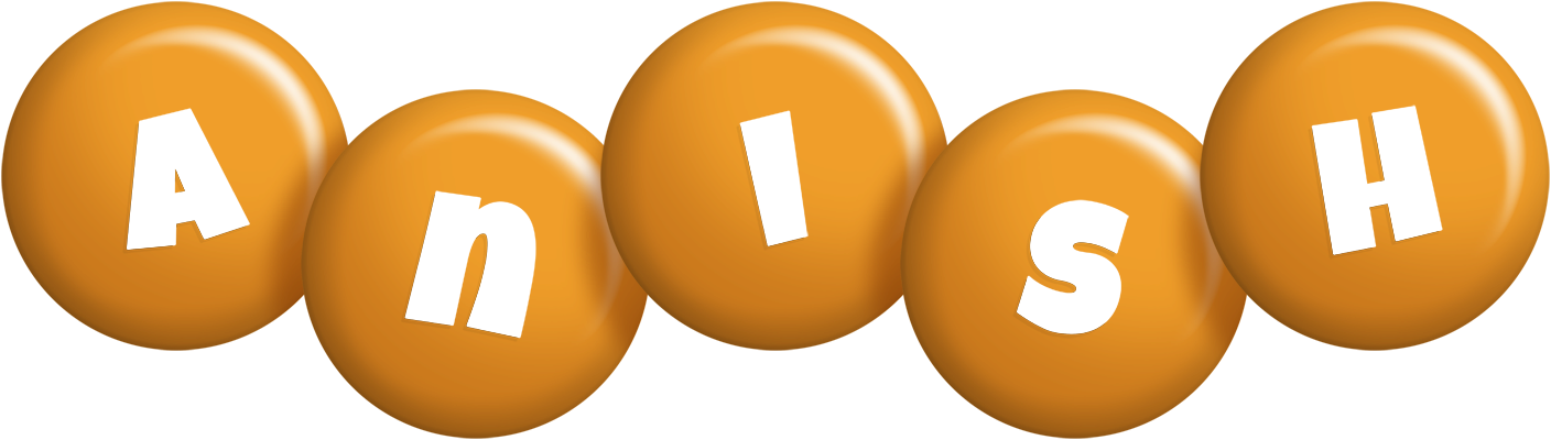 Anish candy-orange logo