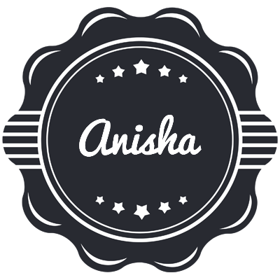 Anisha badge logo