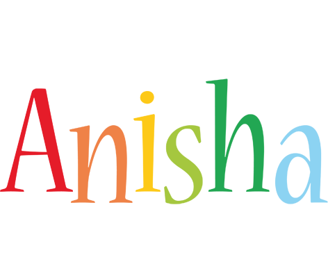 Anisha birthday logo