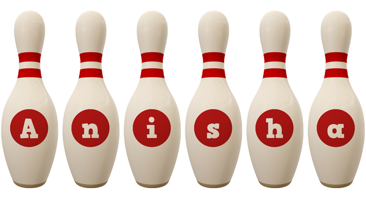 Anisha bowling-pin logo