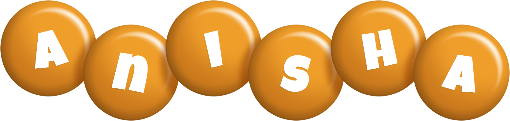 Anisha candy-orange logo