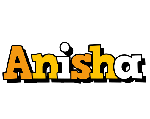 Anisha cartoon logo